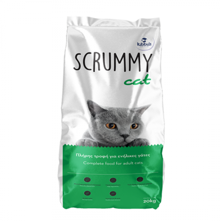 Pisici - Hrană pentru pisici Scrummy Cat cu aromă naturală