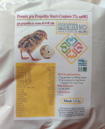 PREMIX Prepelițe START-CREȘTERE 2% [1]