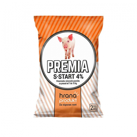 Porci - PREMIX PURCEI (7-15 kg) Premia S-Start 4%  - 2 kg