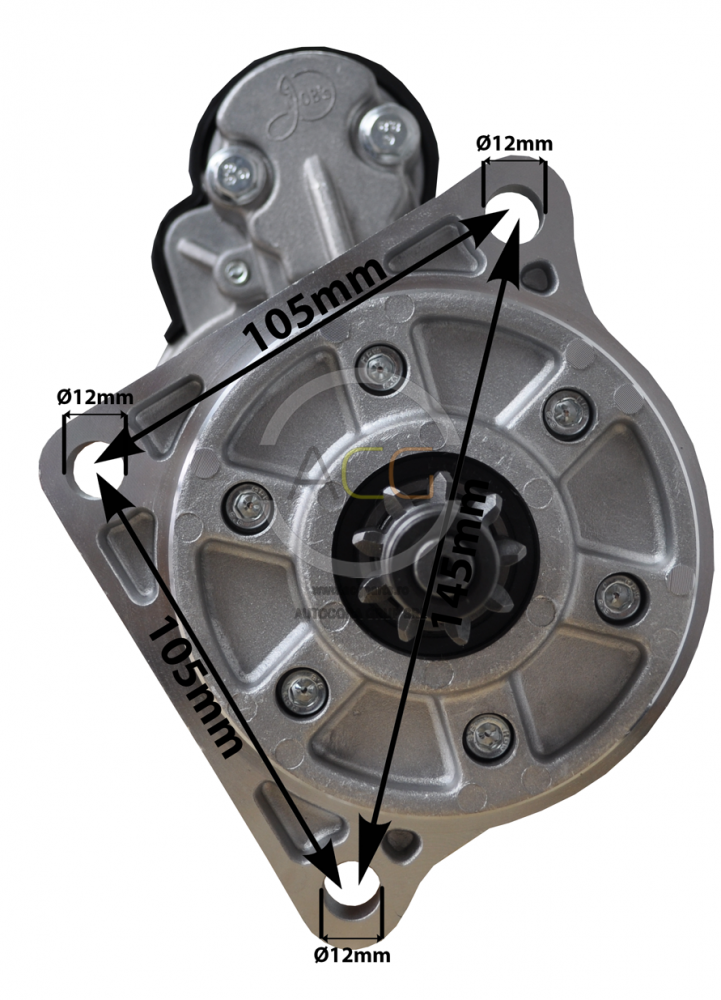 ELECTROMOTOR (DEMAROR) U445 CU REDUCTOR JUBANA PREMIUM 123708175 [2]
