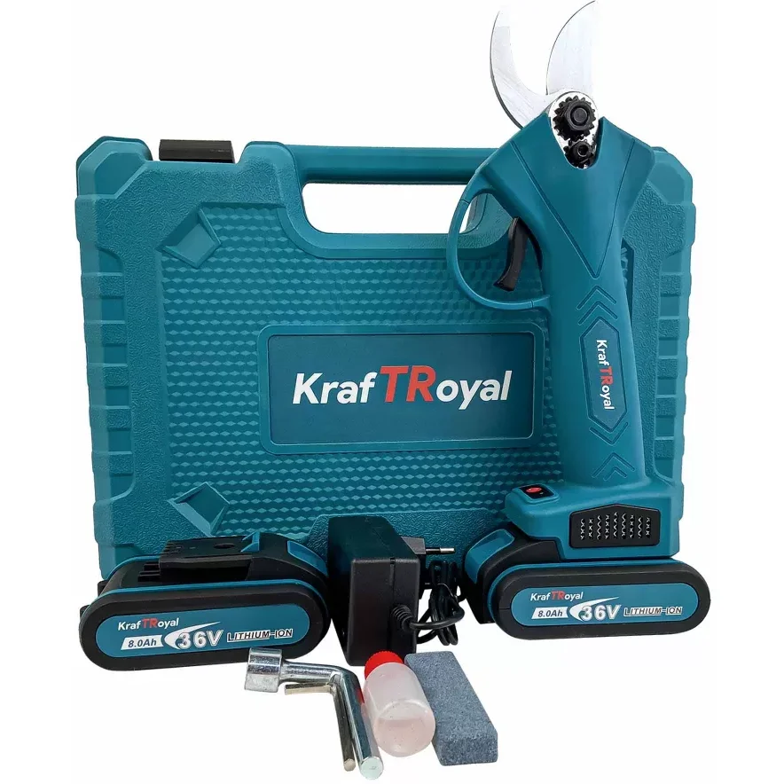 Foarfeca electrica de gradina Kraft Royal, 2 acumulatori, 36V, 8Ah [2]