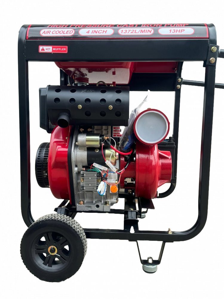 Motopompa diesel 13CP Visoli TDH100CLE 4 Toli - Pornire Electrica - 60M Verticala [4]