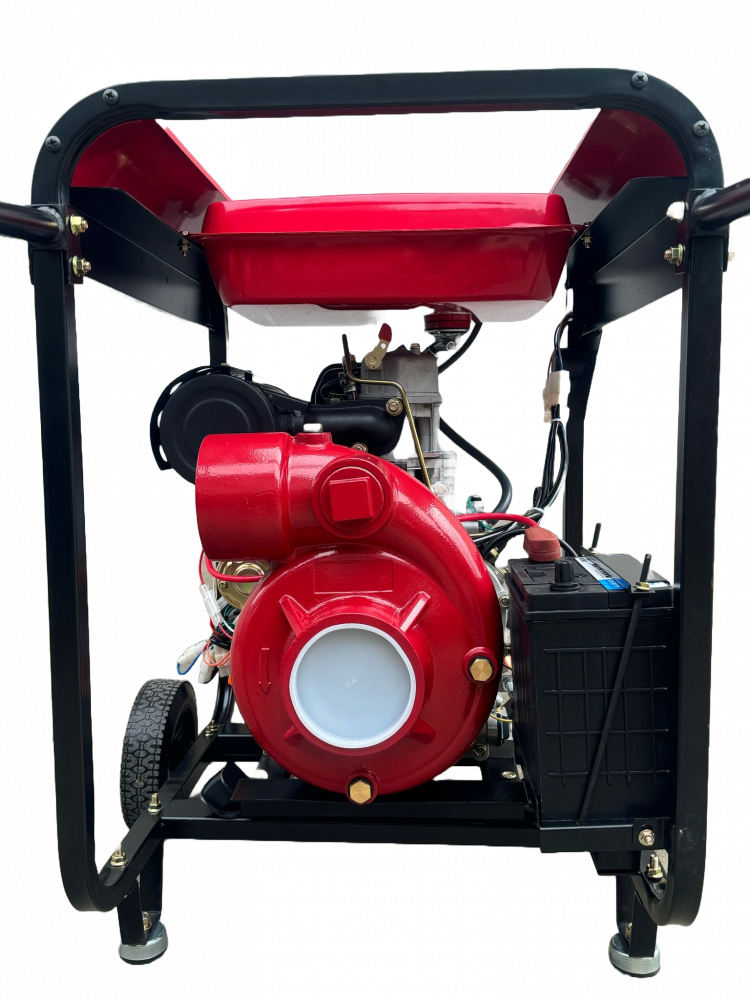 Motopompa diesel 13CP Visoli TDH100CLE 4 Toli - Pornire Electrica - 60M Verticala [3]
