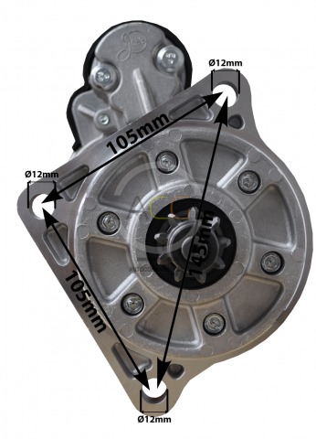 ELECTROMOTOR (DEMAROR) U445 CU REDUCTOR JUBANA PREMIUM 123708175 [1]
