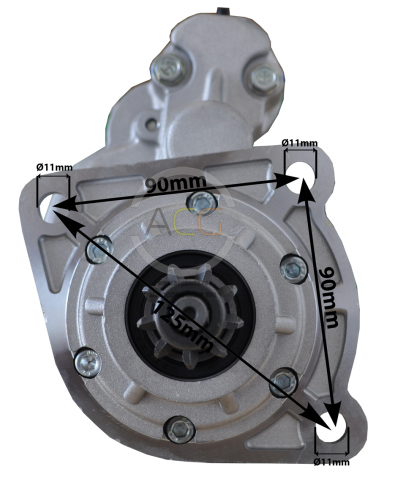 ELECTROMOTOR (DEMAROR) U650 JUBANA PREMIUM CU REDUCTOR si  BORNA 12V 2.8KW JU18129 123708179 [2]