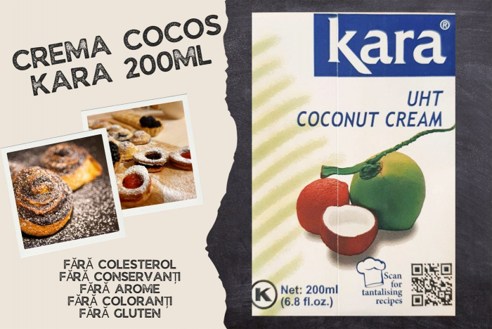 Crema / Smântână Cocos Kara UHT 200ml [1]