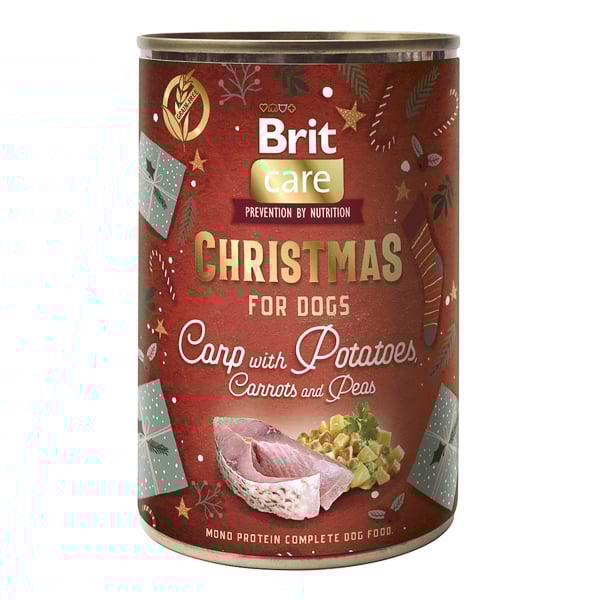 Brit Care Dog Christmas Selection conserva pentru caini cu Crap  400 g [1]