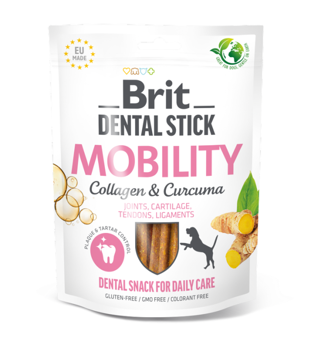 Brit Dental Mobility with Collagen & Curcuma, recompense pentru câini [1]