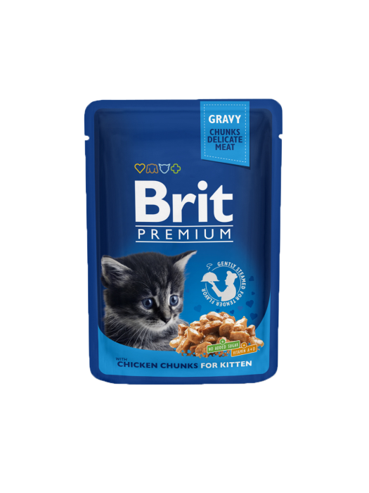 Brit Premium hrană umedă pentru pisoi cu pui [1]