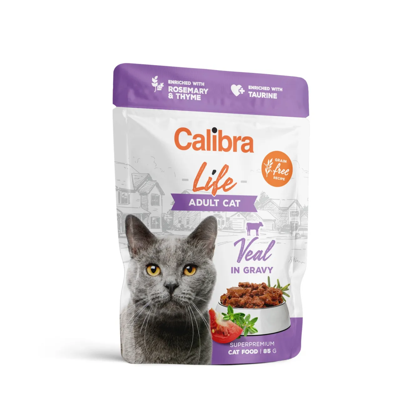 Calibra Cat Life Plic Adult Veal in gravy 85g [1]