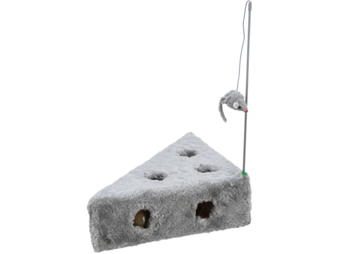 Jucărie pentru pisici formă cașcaval cu 3 mingi [1]