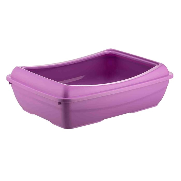 Litieră pentru pisici cu ramă, mov [1]