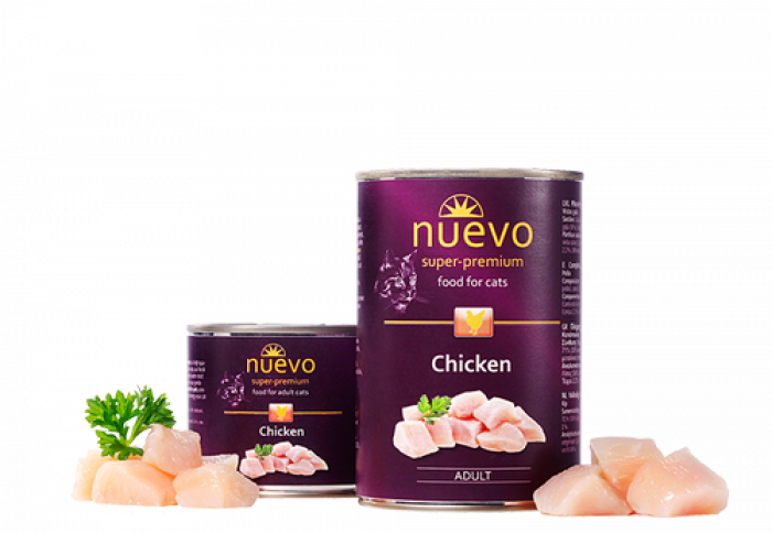 Nuevo cat conservă pentru pisici cu pui, 400 g [1]