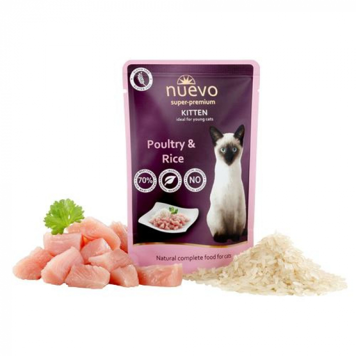 Nuevo Kitten plic Junior Pui si Orez, 85g [1]