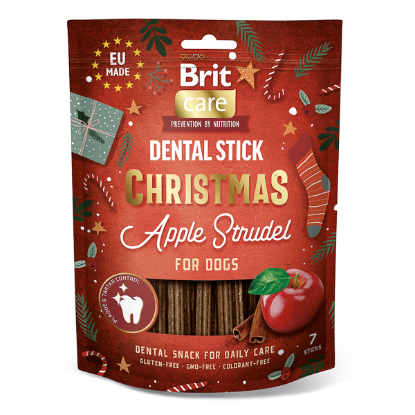 Recompense Brit Care Dog Christmas Dental Stick Apple Strudel 250 g [1]