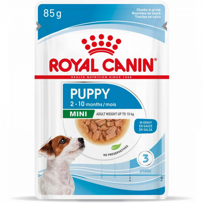 Royal Canin Mini Puppy hrană umedă pentru câtei, 85g [1]