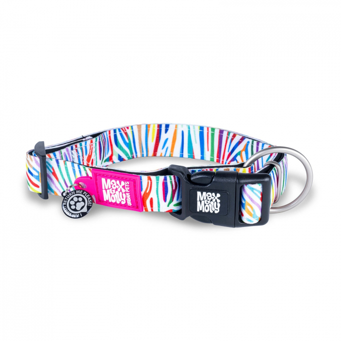 Zgarda caini Max&Molly cu cod de indentificare QR, XS div. culori [1]