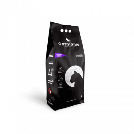 Litieră & Așternut - Asternut nisip de calitate inalta Catmania, Lavanda 5 L