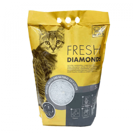 Litieră & Așternut - Așternut Silicat Mpets Fresh Diamonds, 5 l