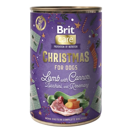 CHRISTMAS SHOP - Brit Care Dog Christmas Selection conserva pentru caini cu Miel  400 g