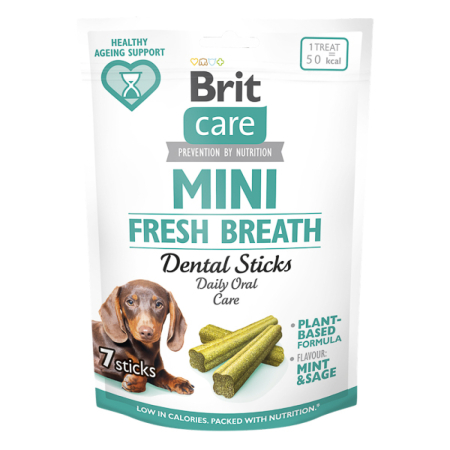 Recompense & Snack - Brit Care Dog Mini Treats Fresh Breath 120g
