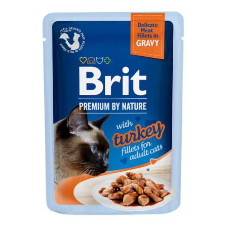 Hrană umedă - Brit Premium Cat Delicate, hrană umedă pentru pisici cu pui în sos, 85g - Copie