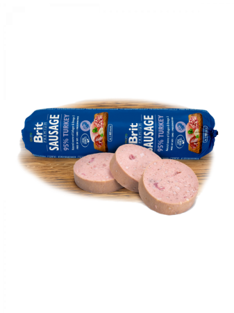 Câini - Brit Premium salam pentru câini cu curcan 800g