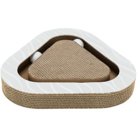 Cat OUTLET - Carton De Zgariat Pentru Pisici, Cu 2 Mingi