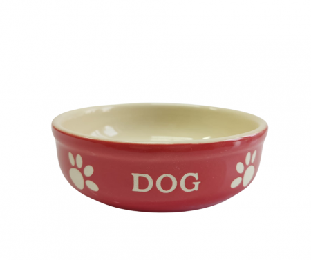 Accesorii - Castron pentru câini din ceramică, 140 ml