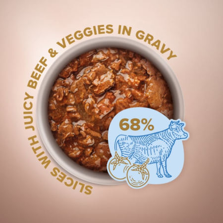 Club 4 Paws Premium Plus Selection Hrana pentru caini adulti de talie mica -Bucati de vita si legume in sos [1]