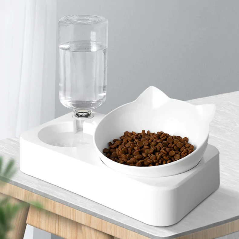 Castroane & Adăpătoare - Dozator automat de apa si bol de mancare pentru pisici, Zola®