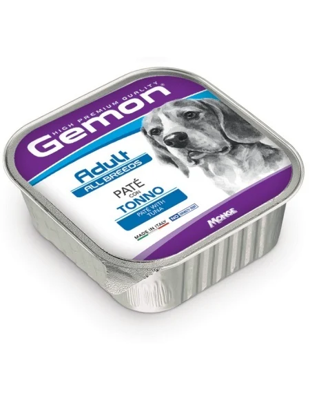 Hrană umedă - Gemon Pate premium pentru câini cu ton 150g