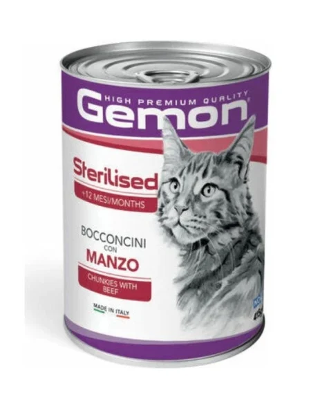 Cat OUTLET - Gemon Premium conservă pt pisici sterilizate cu vită 415g