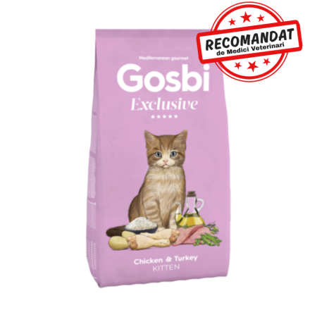 Hrană uscată - Gosbi Exclusive Kitten Chicken & Turkey 6 kg