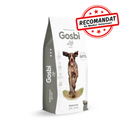 Hrană uscată - Gosbi Life Dog Balanced with Lamb 12 Kg
