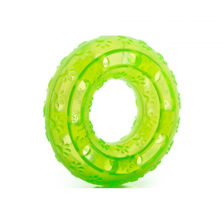Dog OUTLET - Jucărie pentru câini, cerc dental, 12 cm diverse culori