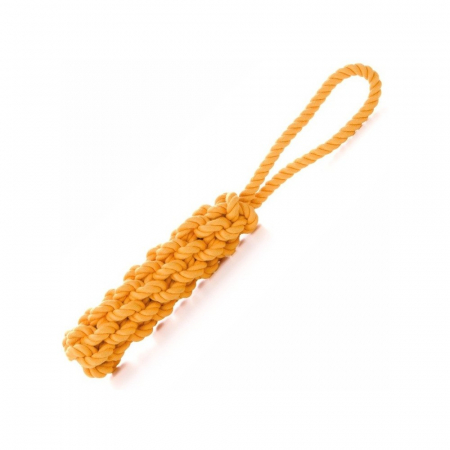 Dog OUTLET - Jucărie pentru câini, frânghie impletită portocalie 40 cm
