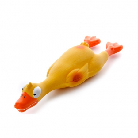 Jucării - Jucărie pentru câini, rață latex 23 cm