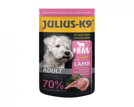 Hrană umedă - Julius K9 Hrană umedă SuperPremium pentru câini cu miel, 125g
