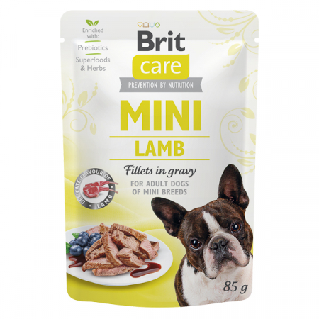 % PROMOȚII - Mâncare umedă pentru caini Brit Care Dog Mini Lamb , 85 g