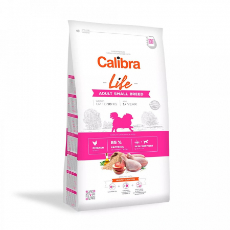 Hrană uscată - Mâncare uscată pentru câini Calibra Dog Life Adult Small cu pui, 6 kg