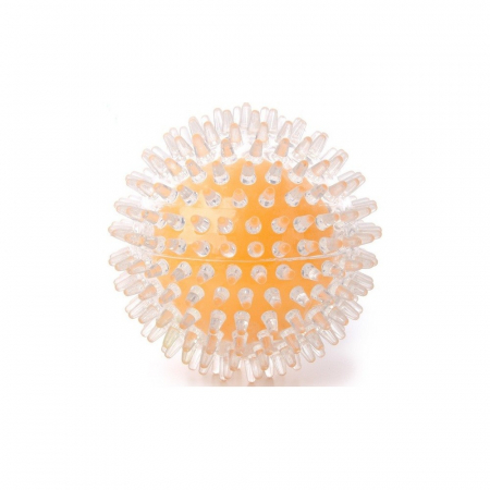 Jucării - Minge TPR rezistenta galbena, 9 cm