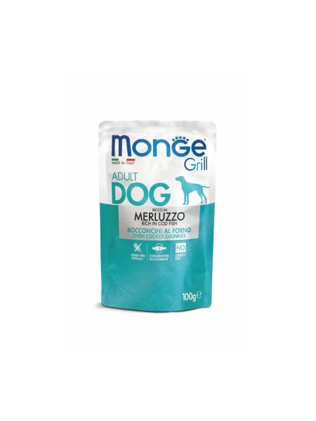 Hrană umedă - Monge Grill Dog Cod Fish 100g