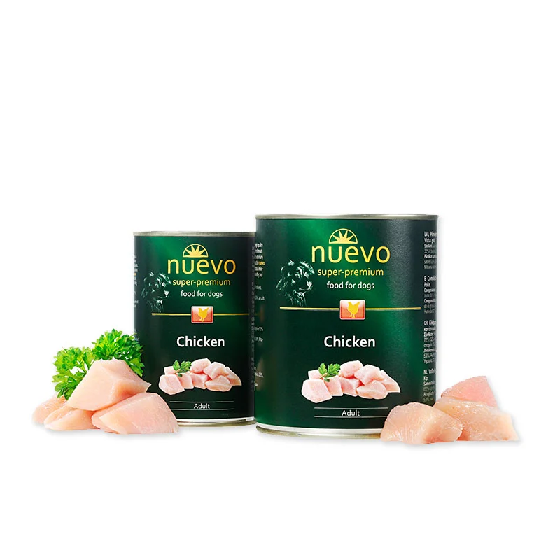 Hrană umedă - Nuevo Dog Superpremium hrană umedă pentru câini cu pasăre, 400 g