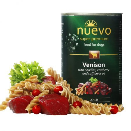Hrană umedă - Nuevo Dog Superpremium hrană umedă pentru câini cu căprioară, 400 g