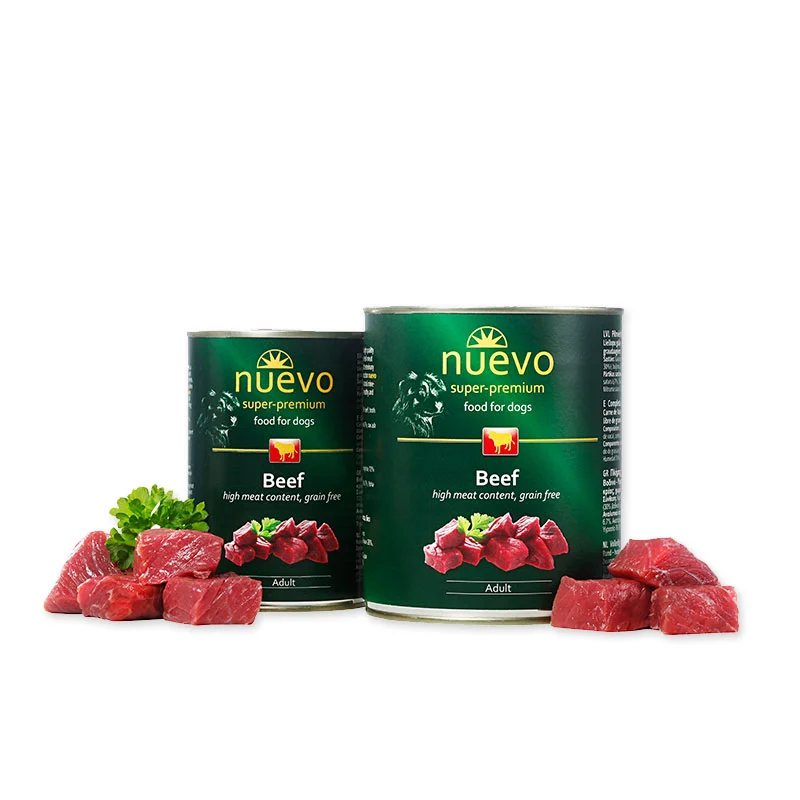 Hrană umedă - Nuevo Dog Superpremium hrană umedă pentru câini cu vită, 400 g