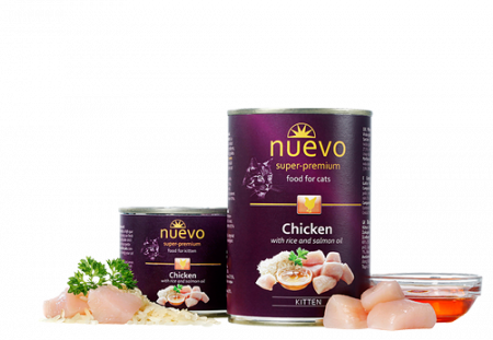Hrană umedă - Nuevo kitten conservă pentru pisoi, 200 g