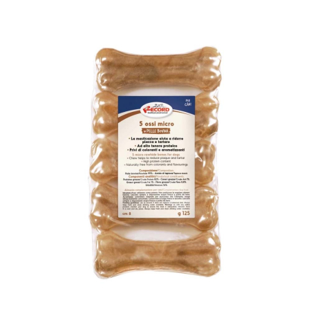 Recompense & Snack - Os presat din piele de vită 8 cm - 5 buc