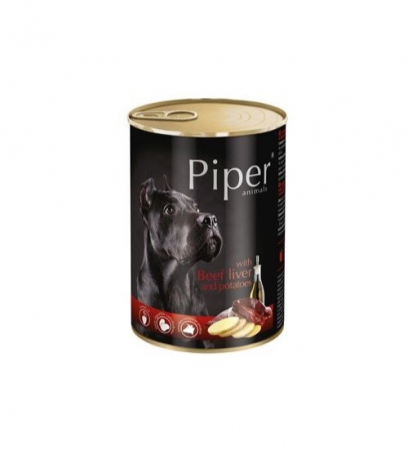 Hrană umedă - Piper Adult conservă pentru câini cu ficat de vită și cartofi, 400 g