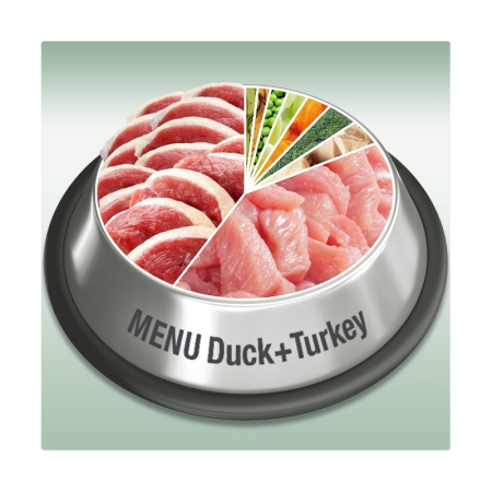 Platinum Menu Duck & Turkey - hrană umedă premium pentru câini adulți 185g [1]